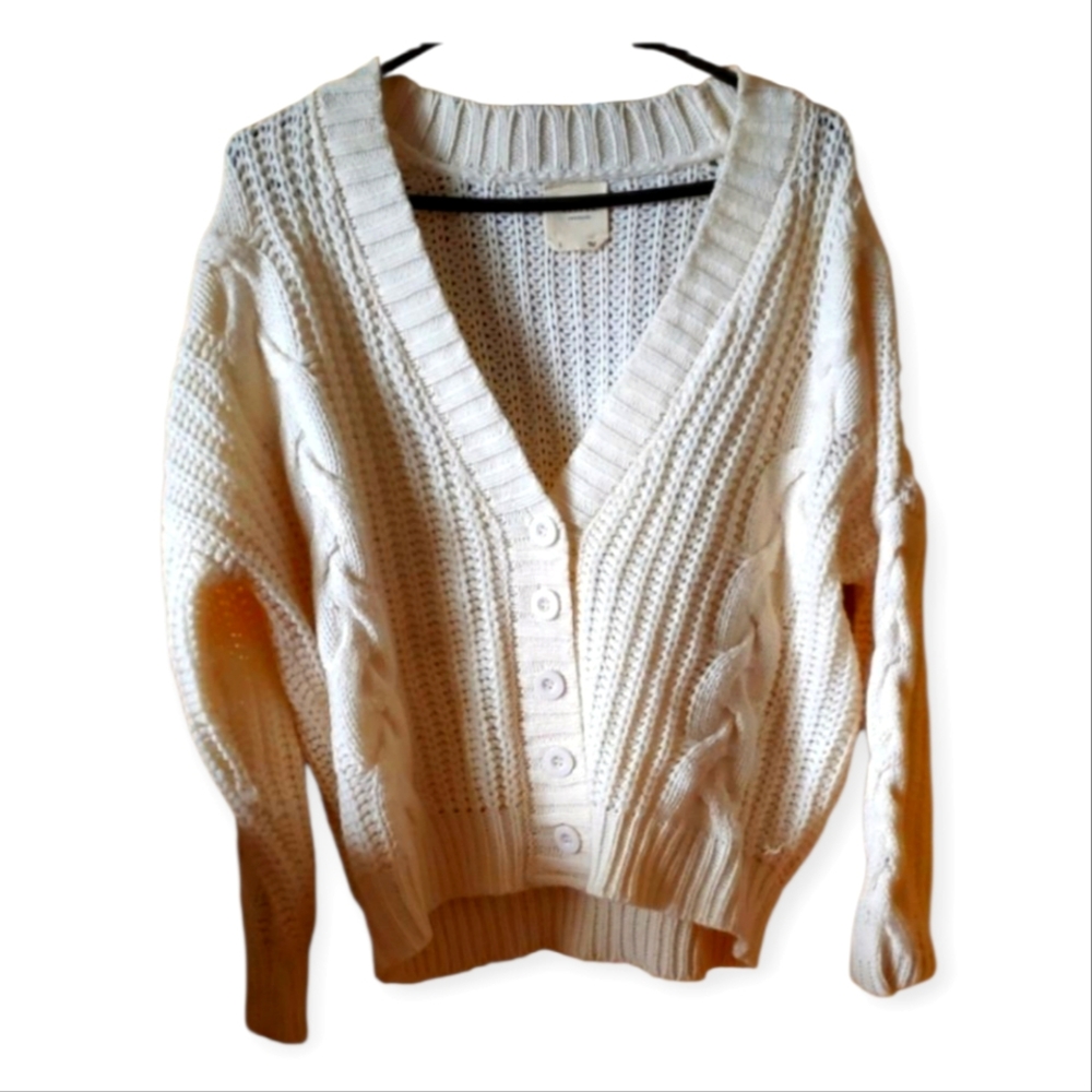 Francesca's button up Cardigan in cream (S)